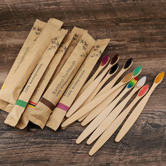 Eco-Friendly Bamboo Toothbrush with Soft Bristles