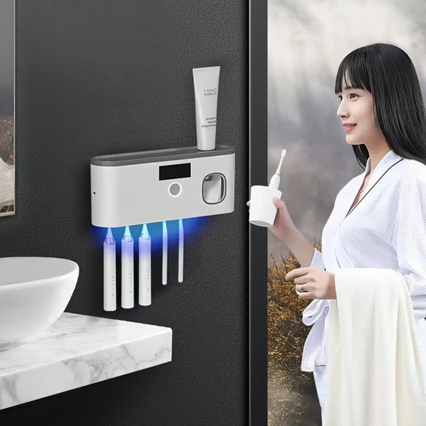 Smart UV Toothbrush Holder & Sterilizer