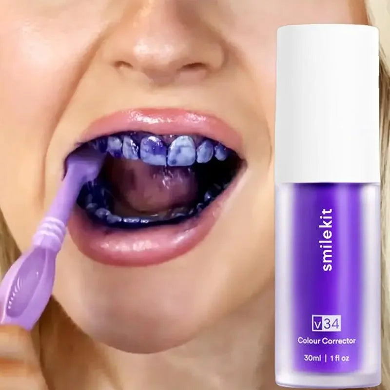 SmileKit V34 Purple Whitening Toothpaste – 30ml